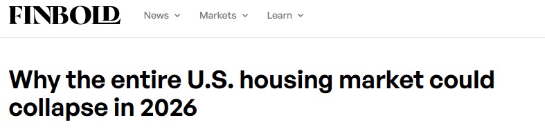 为什么整个美国房地产市场可能在2026年崩溃？隐藏在数据背后的深层危机