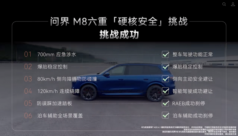 问界M8从容应对六重极端安全挑战赛力斯智能安全重塑汽车边界(图1)