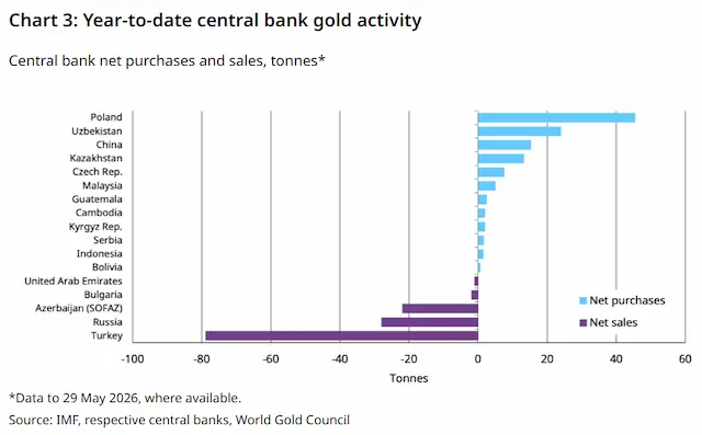 全球央行重启“抢金潮”！中国18连增、波兰狂买14吨，95%央行看好黄金前景
