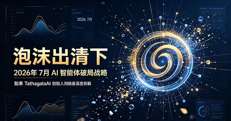 泡沫出清下2026年7月AI智能体破局战略——如来TathagataAI创始人刘晓春深度拆解(图1)