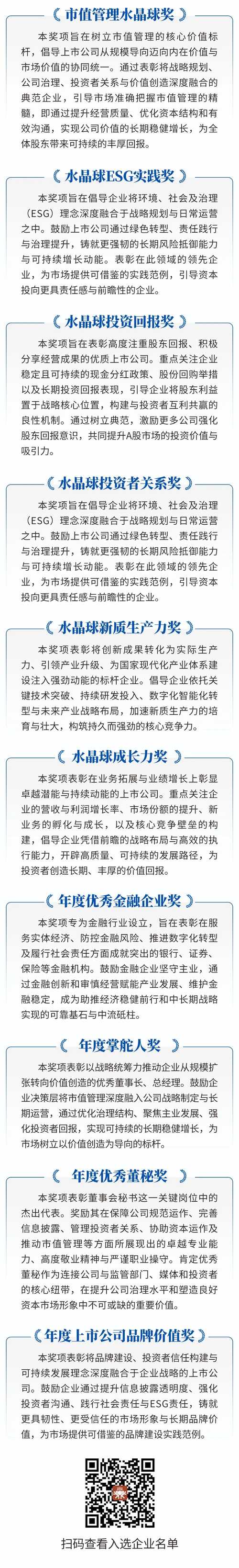 2026年《证券市场周刊》优秀上市公司水晶球评选正式启动